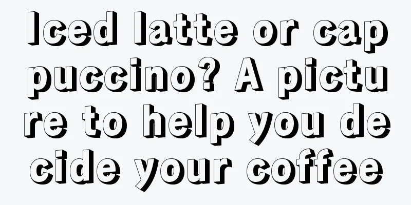 Iced latte or cappuccino? A picture to help you decide your coffee