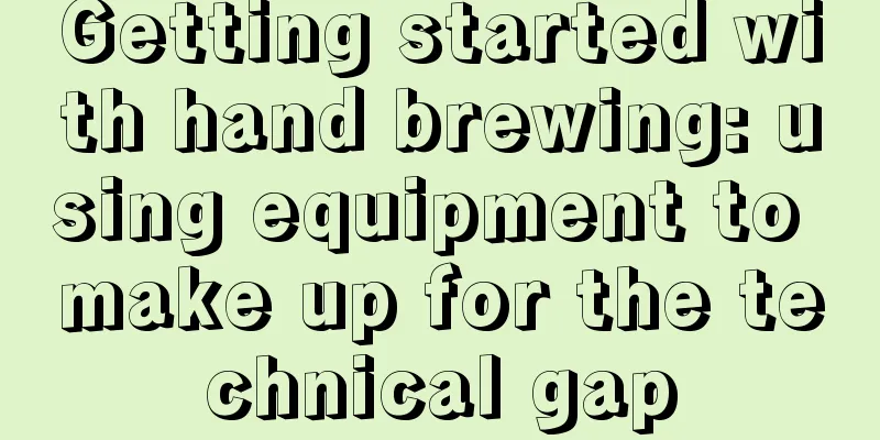 Getting started with hand brewing: using equipment to make up for the technical gap