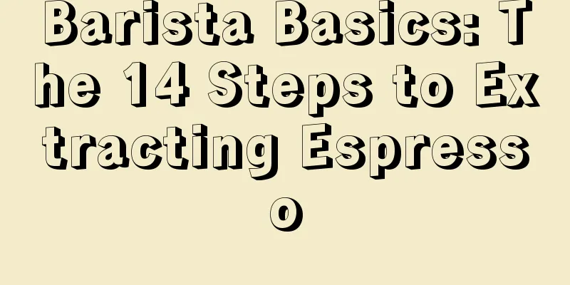 Barista Basics: The 14 Steps to Extracting Espresso