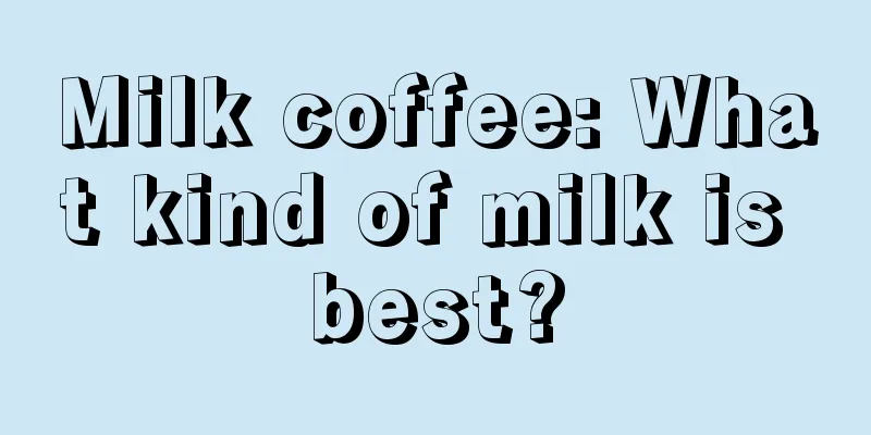 Milk coffee: What kind of milk is best?