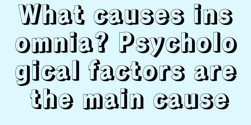 What causes insomnia? Psychological factors are the main cause