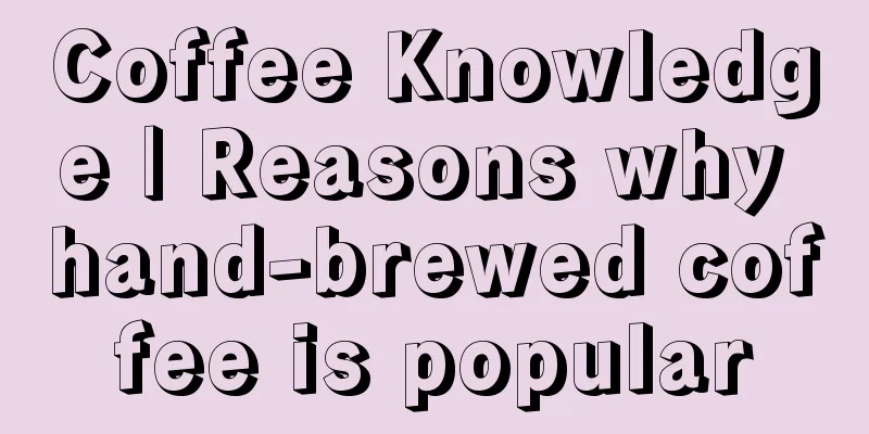 Coffee Knowledge | Reasons why hand-brewed coffee is popular