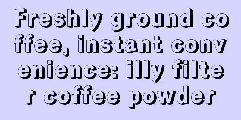 Freshly ground coffee, instant convenience: illy filter coffee powder