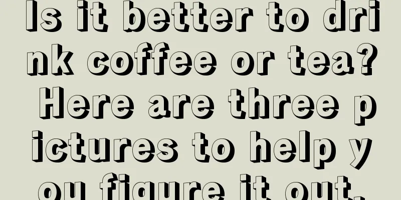 Is it better to drink coffee or tea? Here are three pictures to help you figure it out.