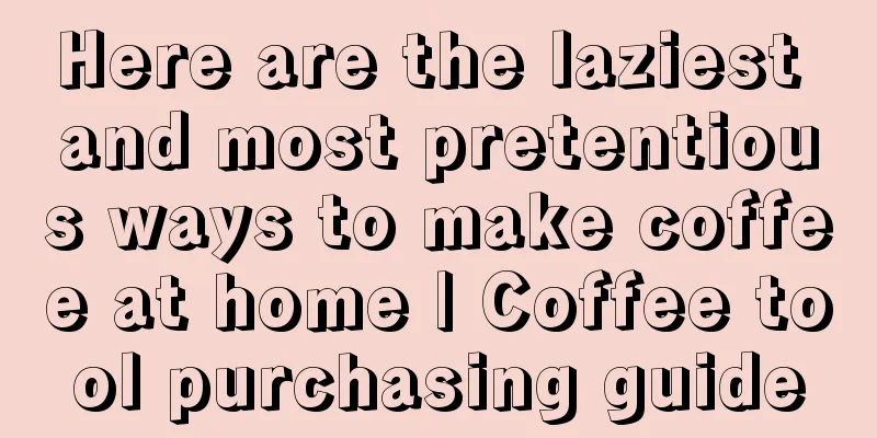 Here are the laziest and most pretentious ways to make coffee at home | Coffee tool purchasing guide