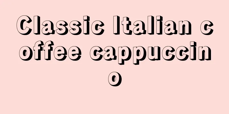 Classic Italian coffee cappuccino