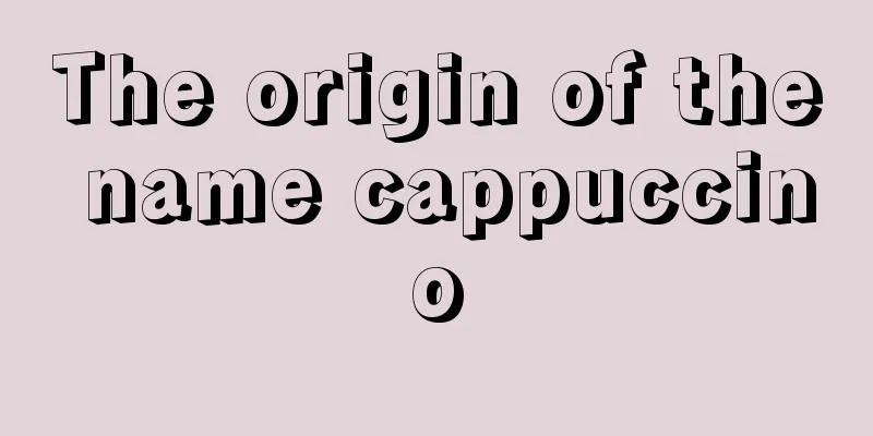 The origin of the name cappuccino