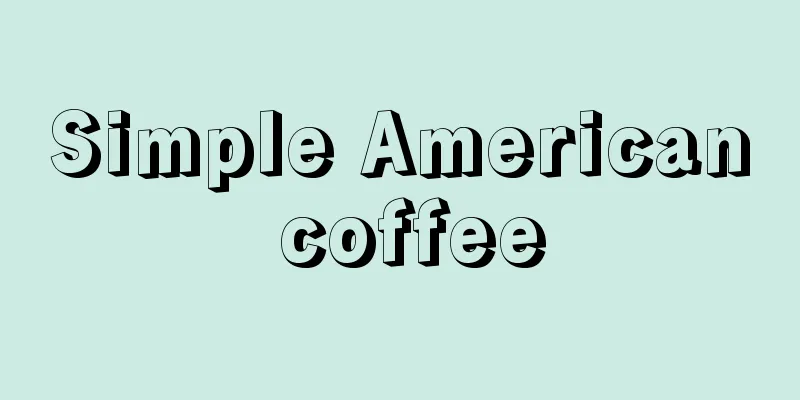 Simple American coffee