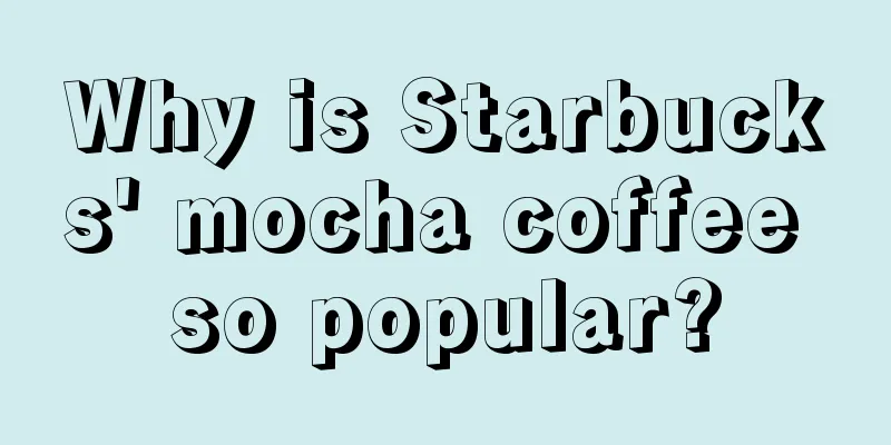 Why is Starbucks' mocha coffee so popular?