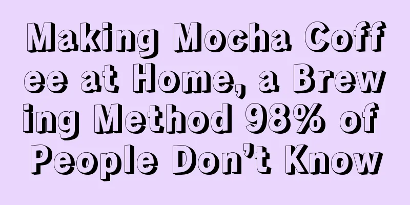 Making Mocha Coffee at Home, a Brewing Method 98% of People Don’t Know