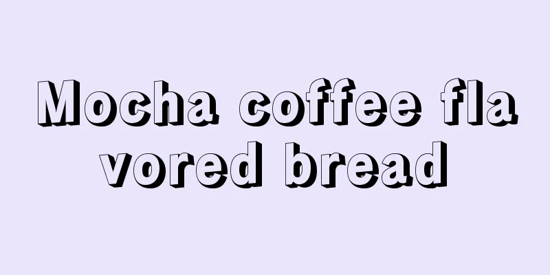 Mocha coffee flavored bread