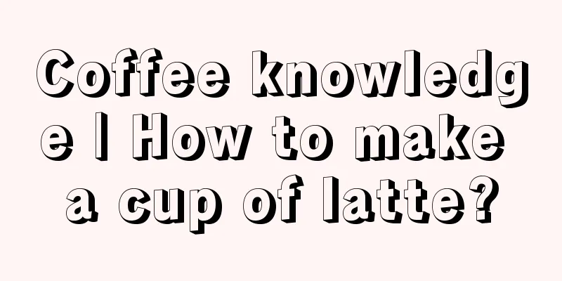 Coffee knowledge | How to make a cup of latte?