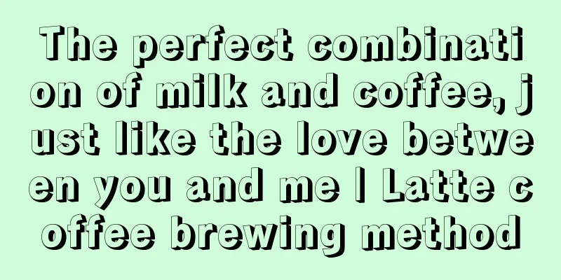 The perfect combination of milk and coffee, just like the love between you and me | Latte coffee brewing method