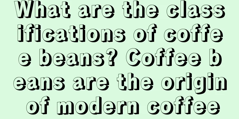 What are the classifications of coffee beans? Coffee beans are the origin of modern coffee