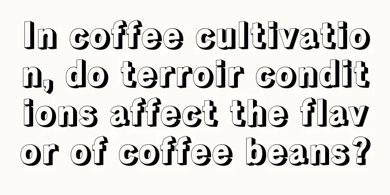 In coffee cultivation, do terroir conditions affect the flavor of coffee beans?