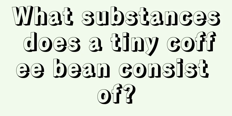 What substances does a tiny coffee bean consist of?