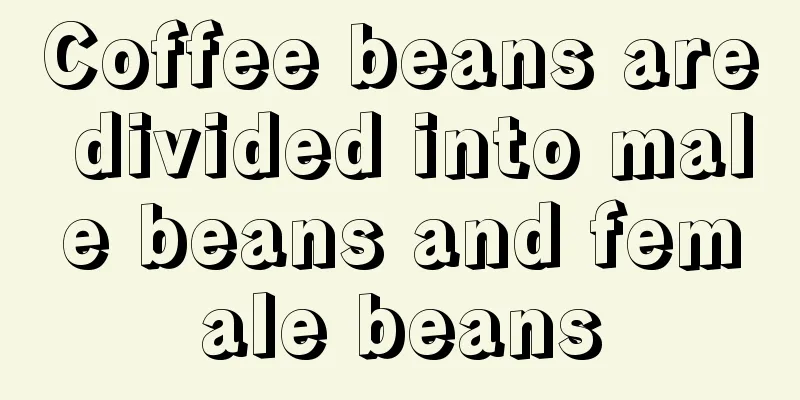 Coffee beans are divided into male beans and female beans