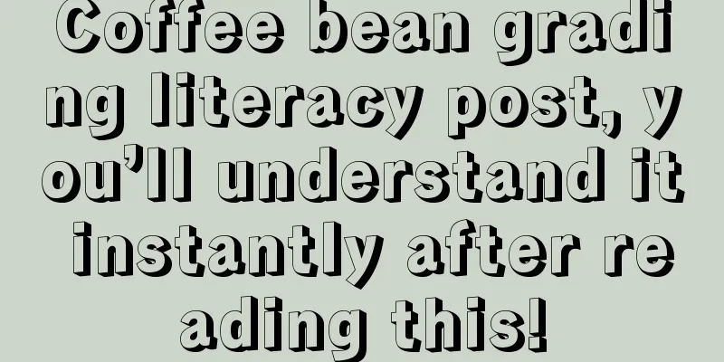 Coffee bean grading literacy post, you’ll understand it instantly after reading this!