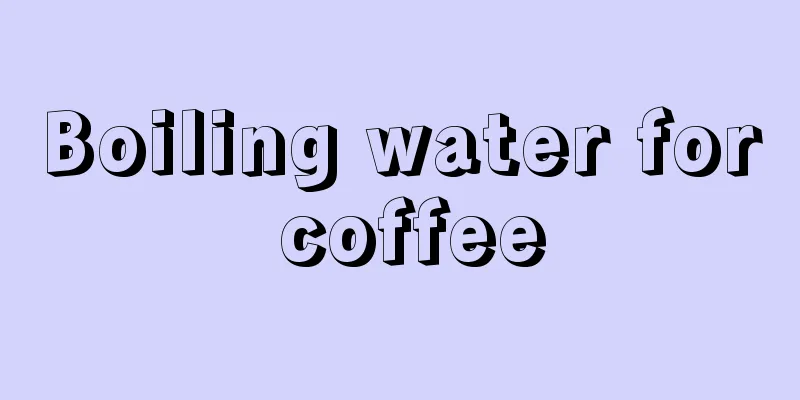 Boiling water for coffee