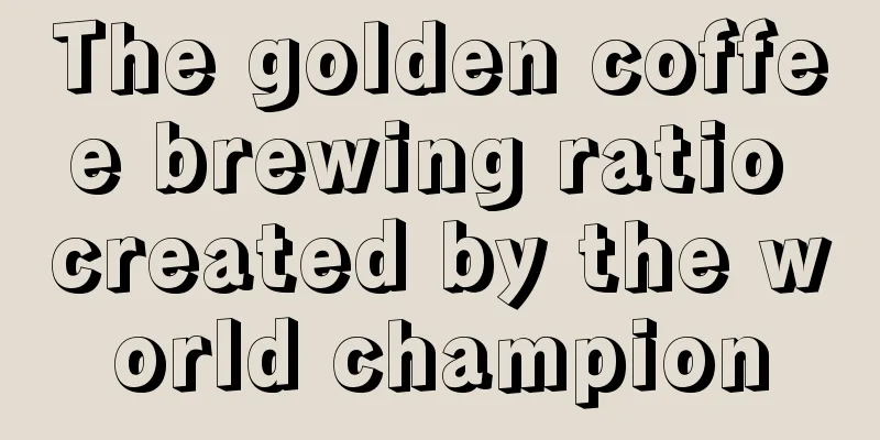 The golden coffee brewing ratio created by the world champion