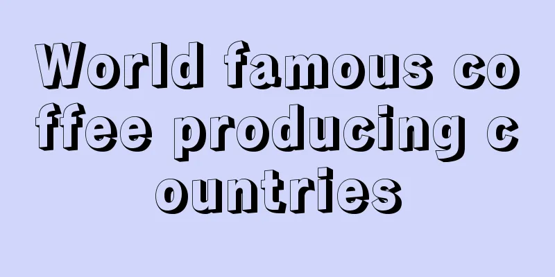 World famous coffee producing countries