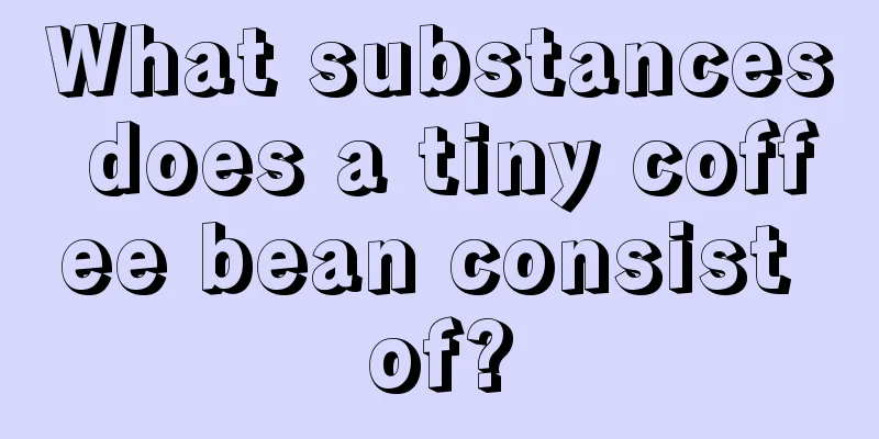 What substances does a tiny coffee bean consist of?