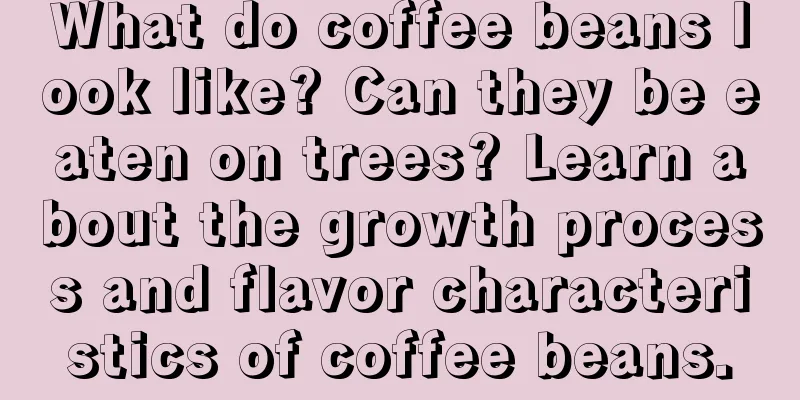 What do coffee beans look like? Can they be eaten on trees? Learn about the growth process and flavor characteristics of coffee beans.