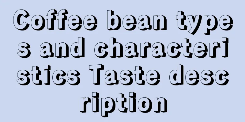 Coffee bean types and characteristics Taste description