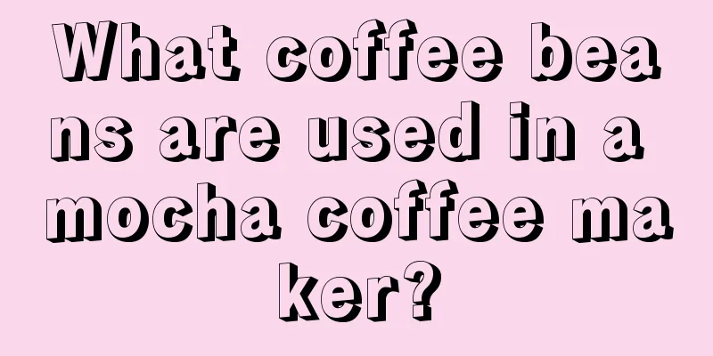 What coffee beans are used in a mocha coffee maker?