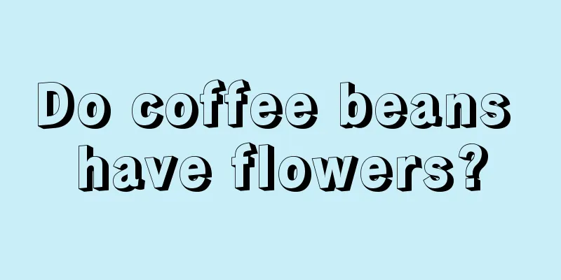 Do coffee beans have flowers?