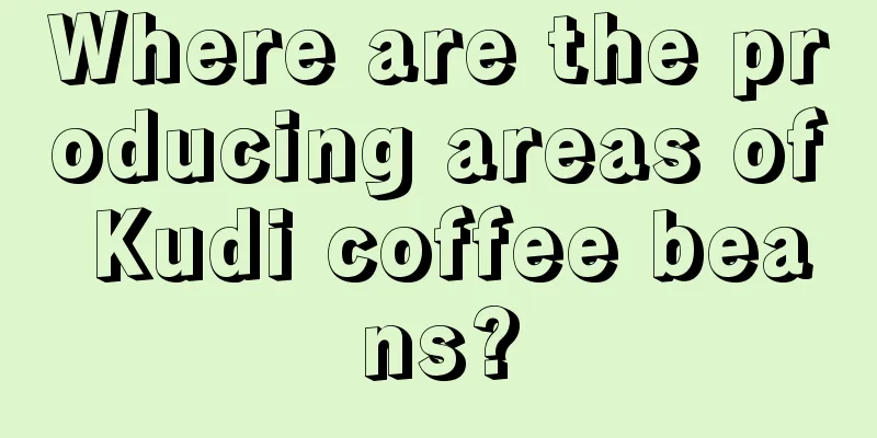 Where are the producing areas of Kudi coffee beans?