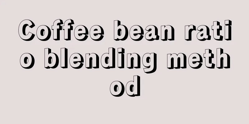 Coffee bean ratio blending method