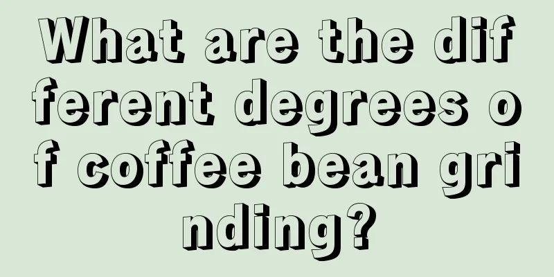 What are the different degrees of coffee bean grinding?