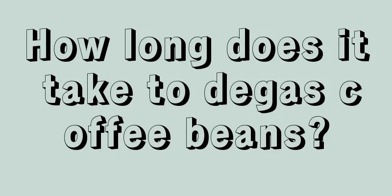 How long does it take to degas coffee beans?