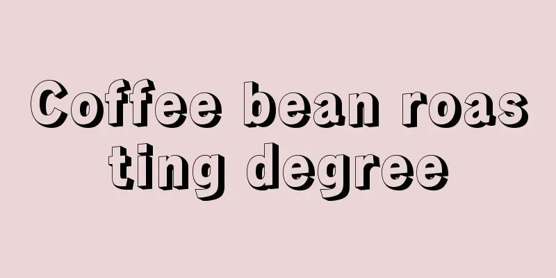 Coffee bean roasting degree