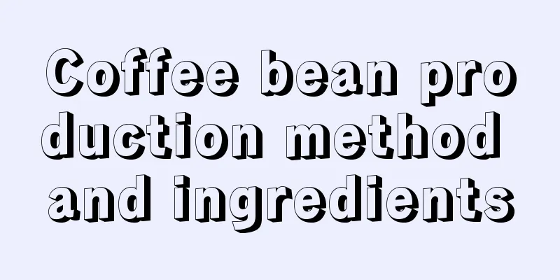 Coffee bean production method and ingredients