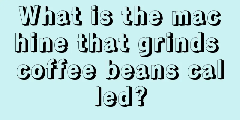 What is the machine that grinds coffee beans called?