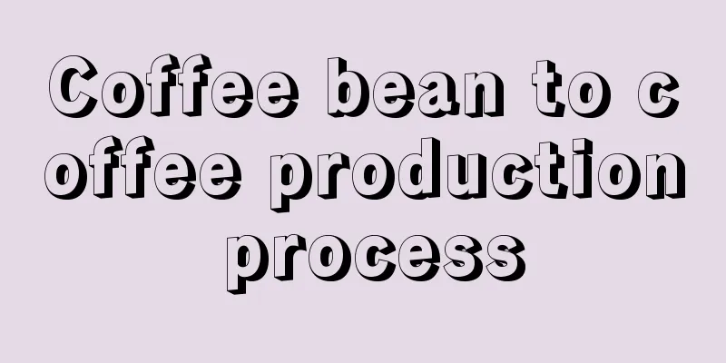 Coffee bean to coffee production process