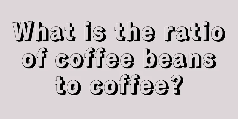 What is the ratio of coffee beans to coffee?