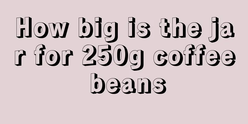 How big is the jar for 250g coffee beans