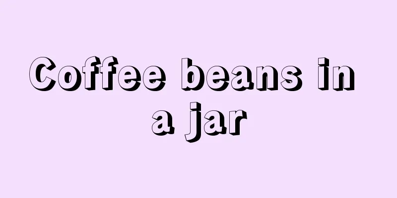 Coffee beans in a jar