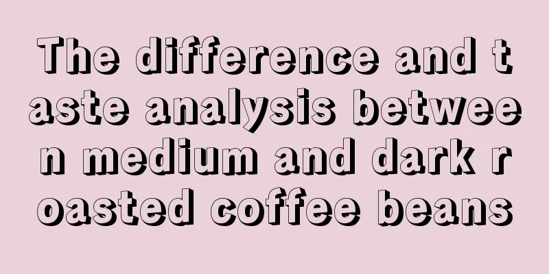 The difference and taste analysis between medium and dark roasted coffee beans