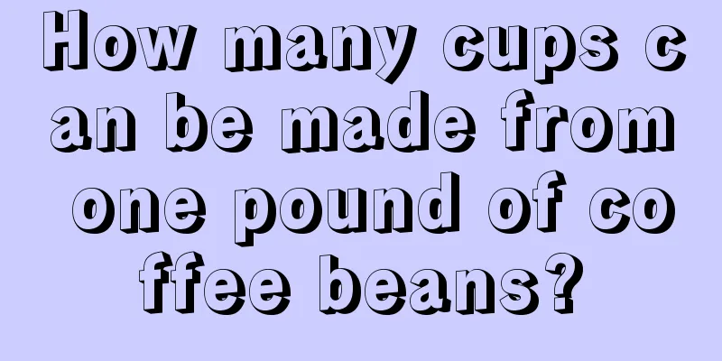 How many cups can be made from one pound of coffee beans?