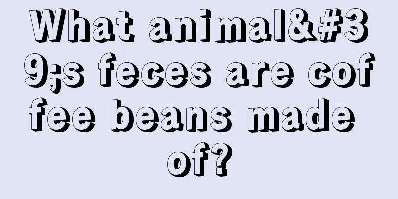 What animal's feces are coffee beans made of?