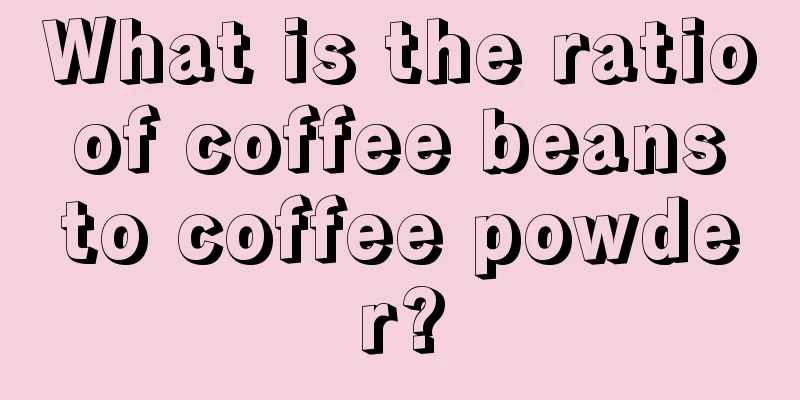 What is the ratio of coffee beans to coffee powder?