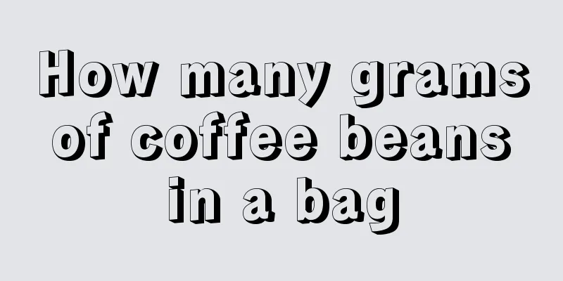 How many grams of coffee beans in a bag