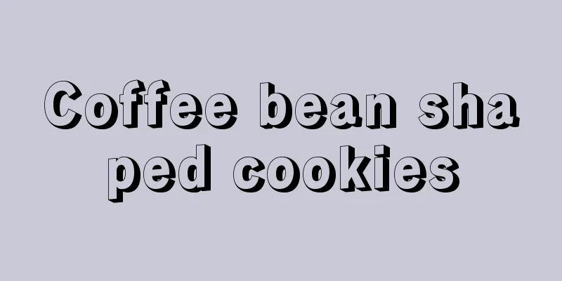 Coffee bean shaped cookies