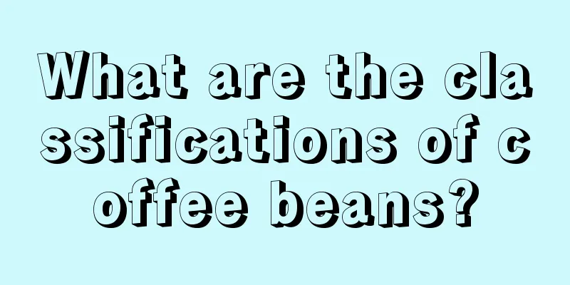 What are the classifications of coffee beans?