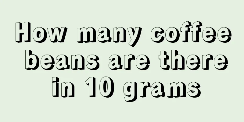 How many coffee beans are there in 10 grams