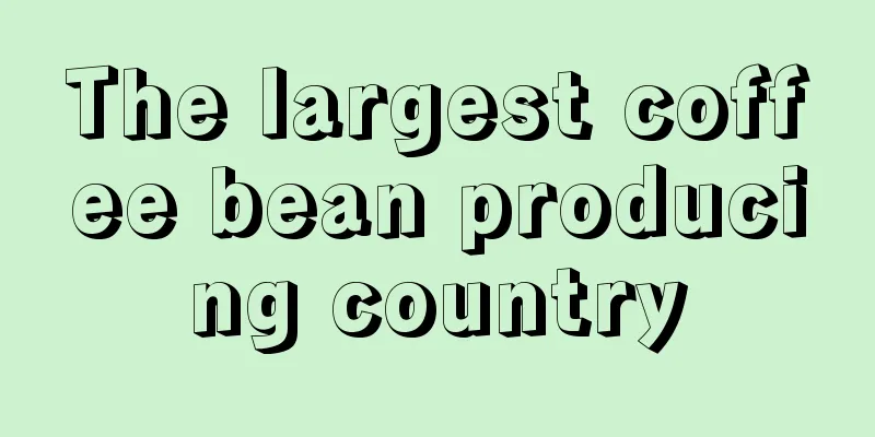 The largest coffee bean producing country